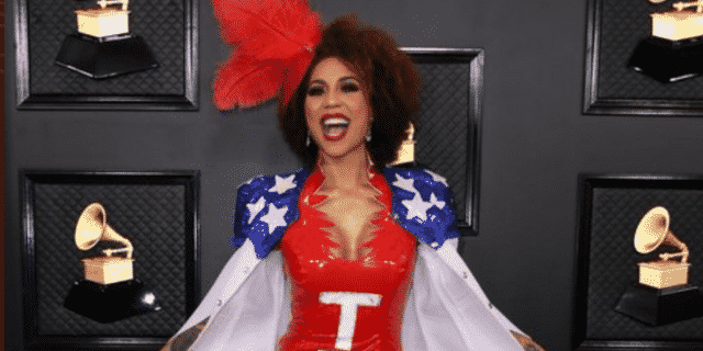 Singer Joy Villa Shows up at the Grammy Awards in a ‘Trump 2020’ Dress: ‘Impeached and Re-Elected’