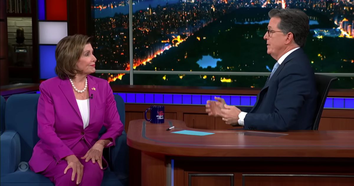 Is Nancy Pelosi Delusional? Look What She Told Stephen Colbert