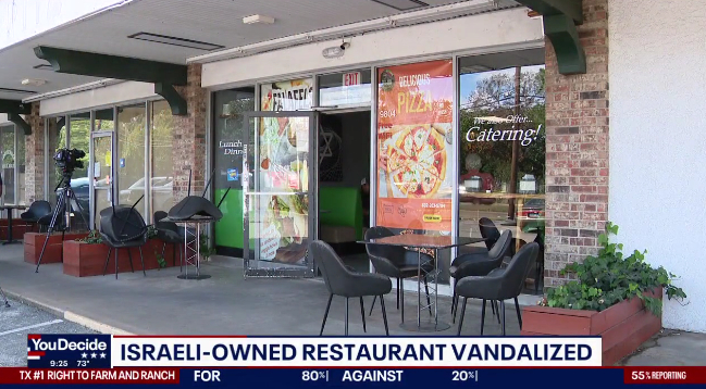‘Came In Through The Roof’: Israeli Restaurant in Texas Vandalized By Burglar