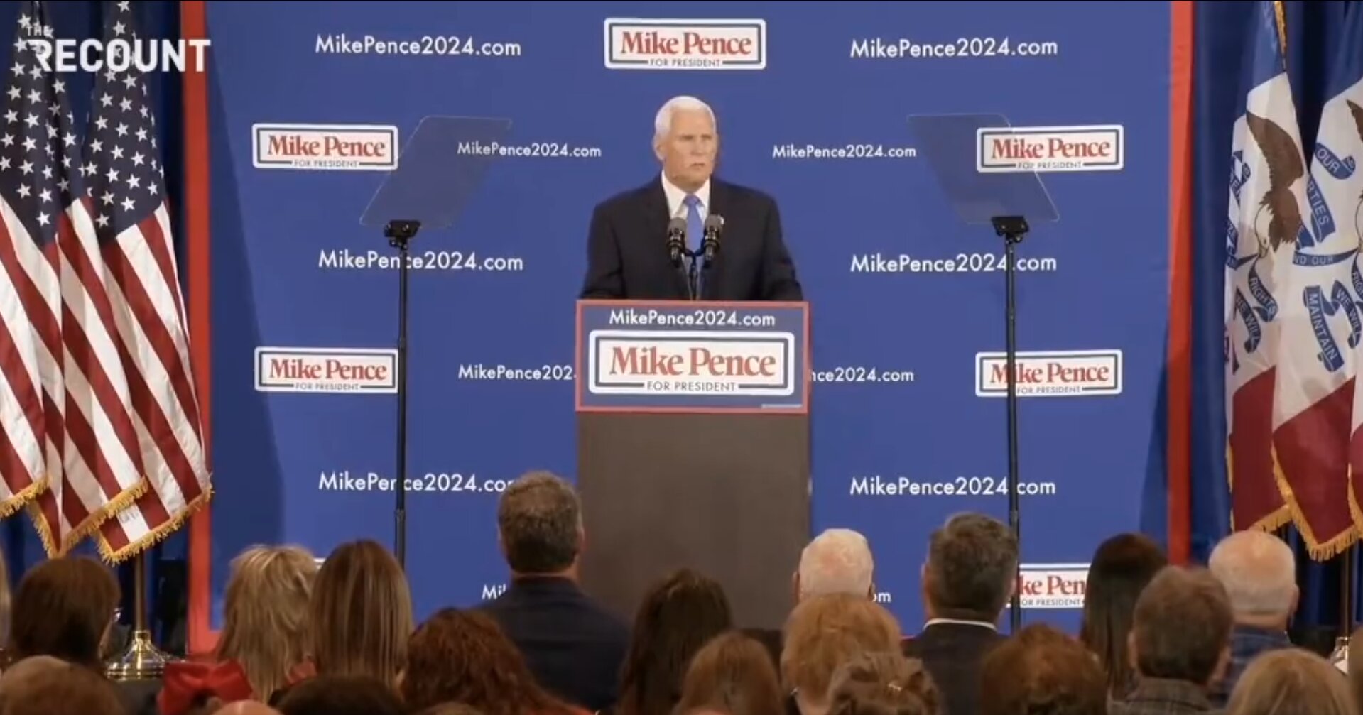 Pence Whacks Biden and Trump During Campaign Launch