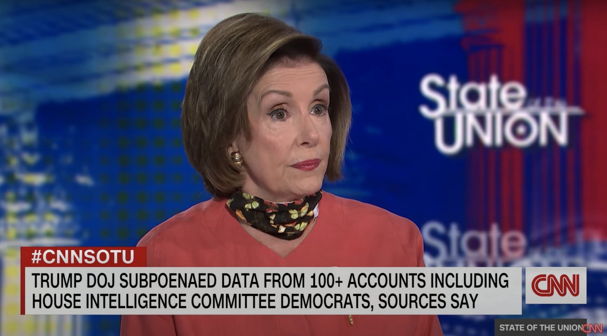 Pelosi Calls on Barr and Sessions To Testify on Data Seizures