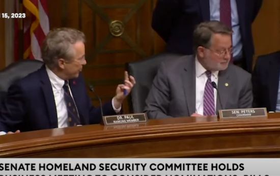 Watch: Sen. Rand Paul Walks Out of Hearing After Sparks Fly Over Amendments