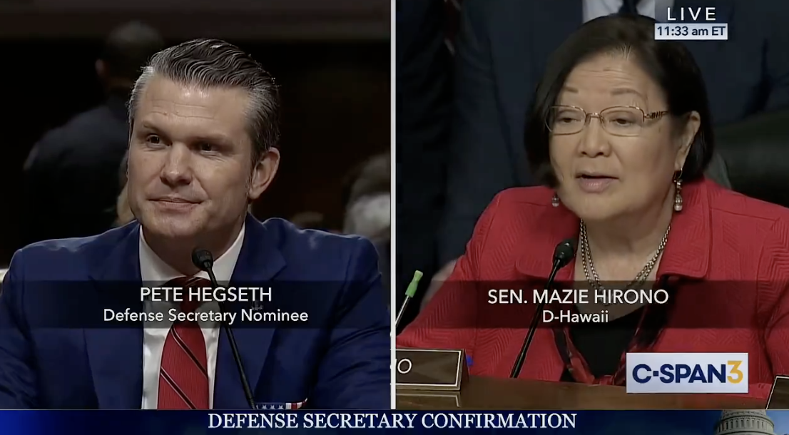 Watch: Sen. Hirono Accuses Hegseth of Potentially Using Military to Take Greenland, Panama Canal