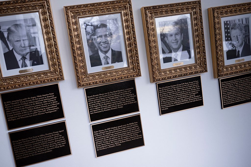 Trump’s White House Walk of Fame Sparks Headlines With Fiery Plaques Targeting Biden, Obama, Clinton