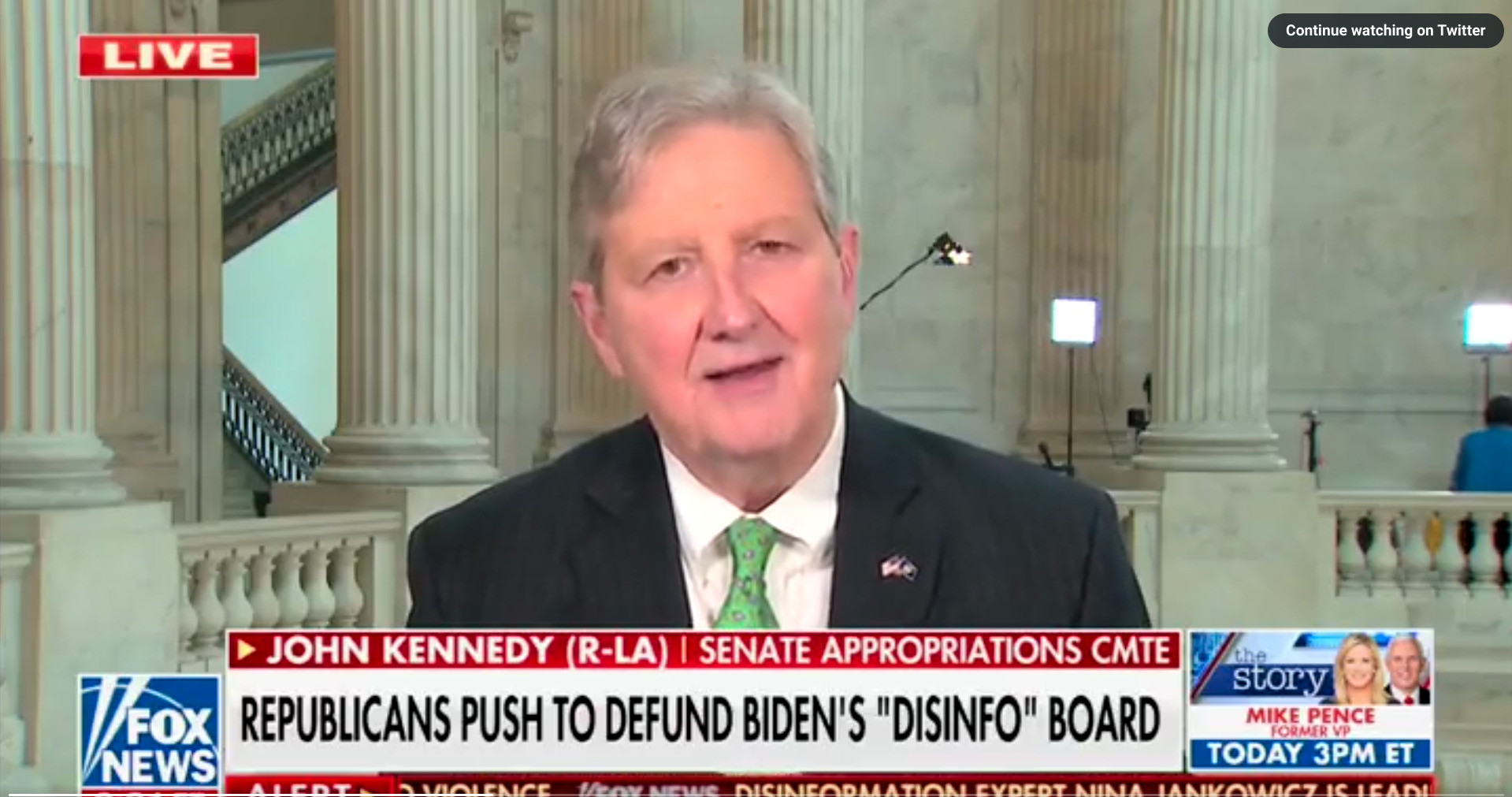 Sen. Kennedy Urges Biden Admin to ‘Stop Being a Chump’ – Whacks Creation of Disinformation Board