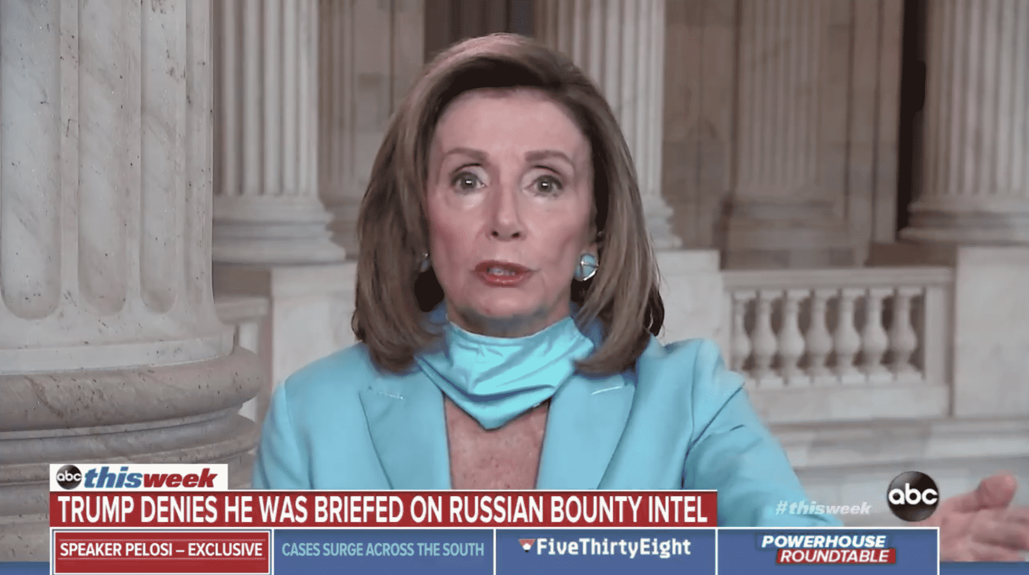 Pelosi Claims Trump Is Ignoring Allegations Against Russians Because They Have Something on Him