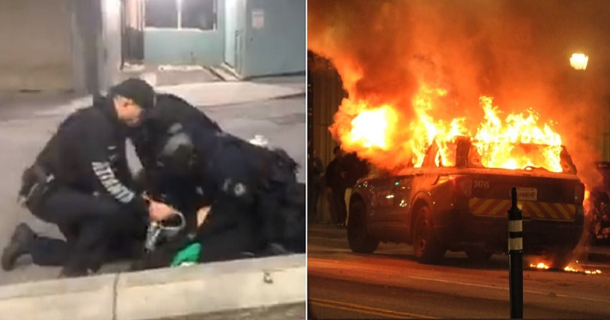 Atlanta Rocked by Violent, Antifa-Style Riot; Things Take a Vicious Turn When Police Arrive on the Scene