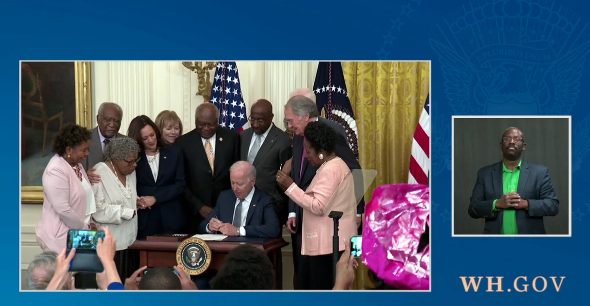 Biden Signs Bill Making Juneteenth a Federal Holiday