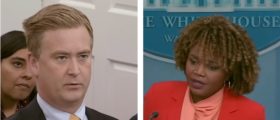 ‘Why Would It Be Awkward?’: KJP Scoffs At Doocy Asking About Possible Tension Between Biden, Harris At Private Lunch