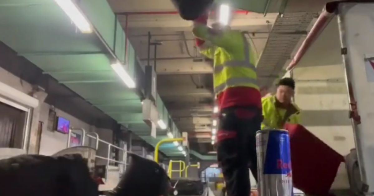 Video: Protect Your Luggage if You’re Traveling This Holiday Season – Baggage Handlers Slam Bags Onto Conveyer Belt