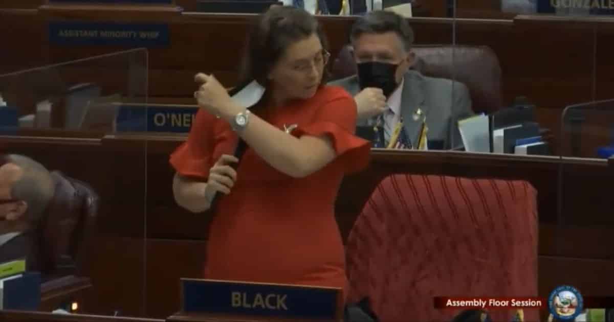 Commentary: Dems Strip Representation from 64,000 in Rep's District, Block Her from Voting Because She Refused to Mask Up