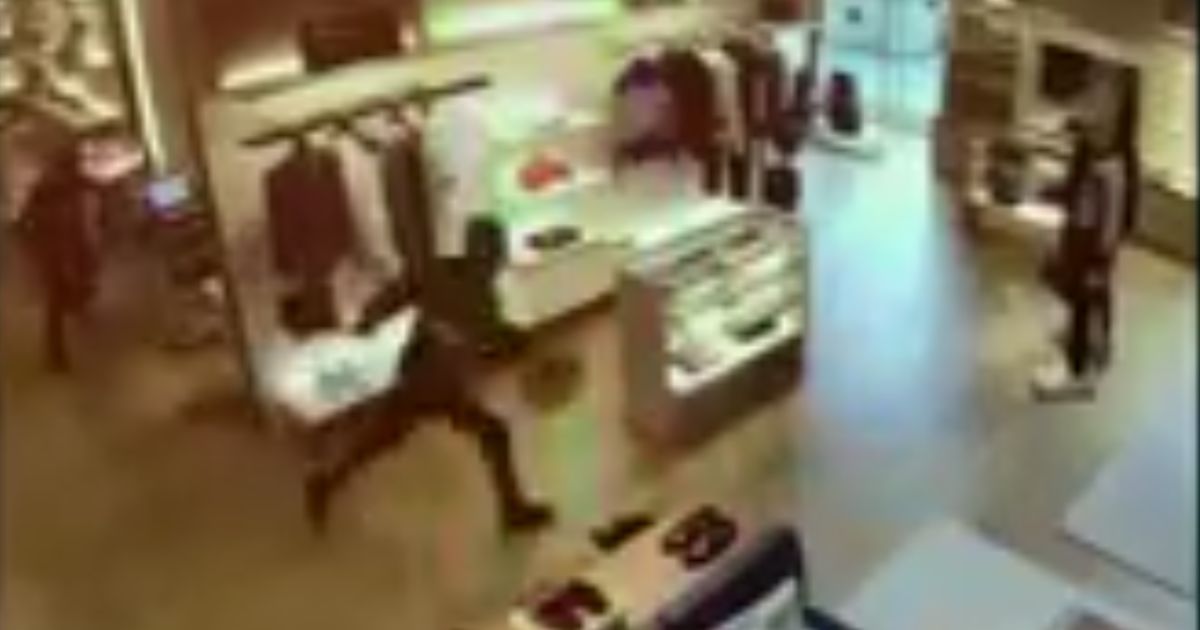 Watch: Thief Thinks He’s Escaping With $18k of Goods, Stopped Dead in His Tracks When Window Knocks Him Out Cold