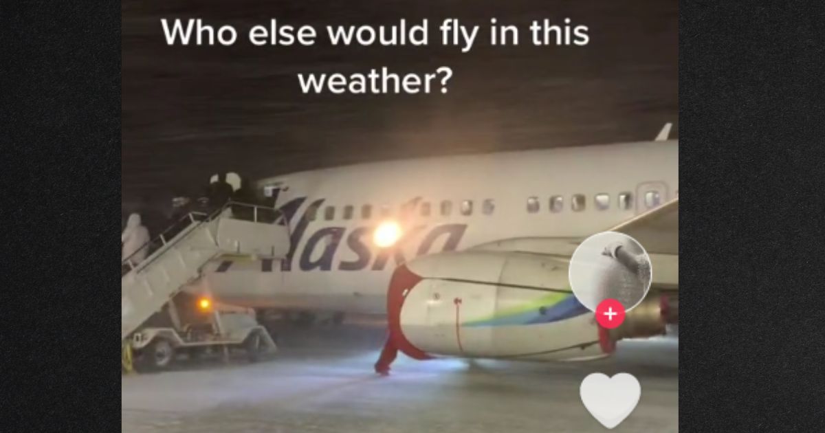 Watch: Would You Want to Board This Flight in This Wicked Alaskan Snowstorm?