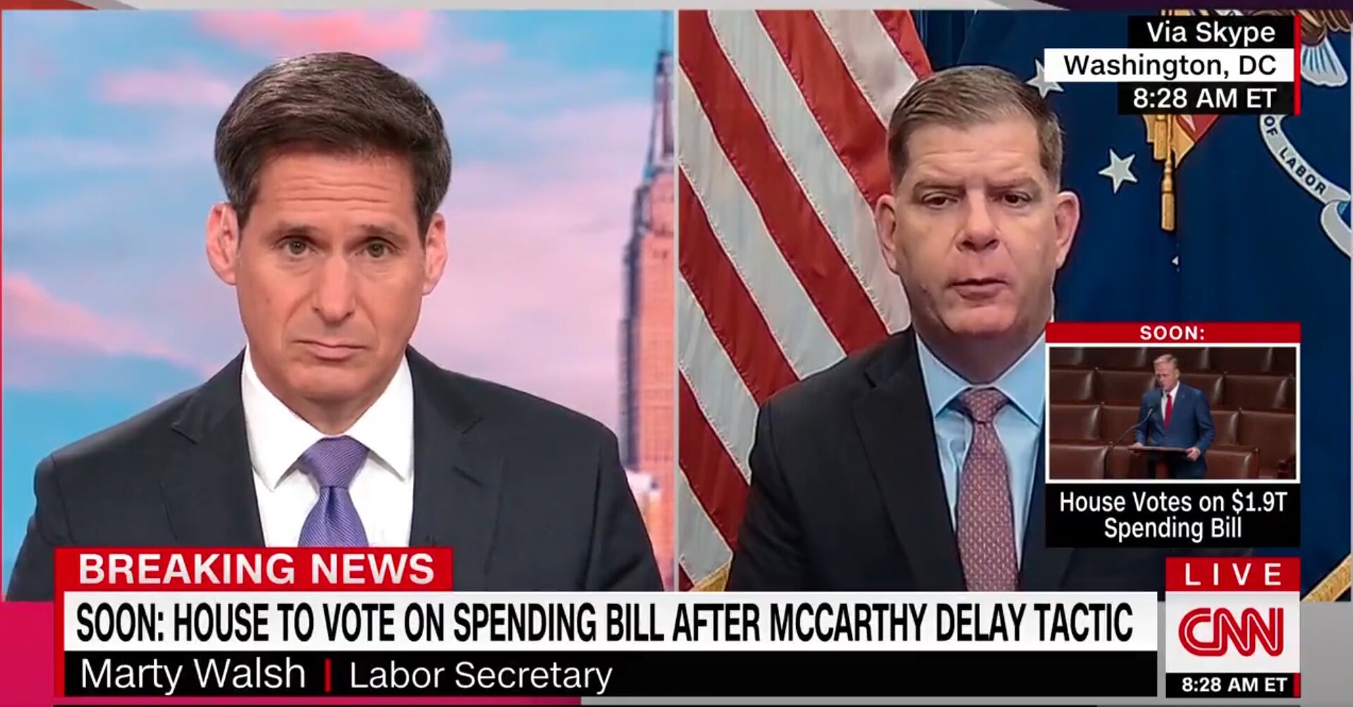 CNN Host Calls Out Labor Secretary for Insisting Biden’s Spending Bill Would Reduce the Deficit