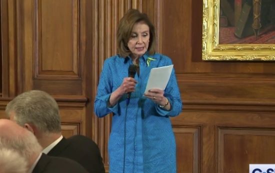 ‘Cringeworthy’: Pelosi Criticized After Reading St. Patrick’s Day Poem by Bono About Ukraine