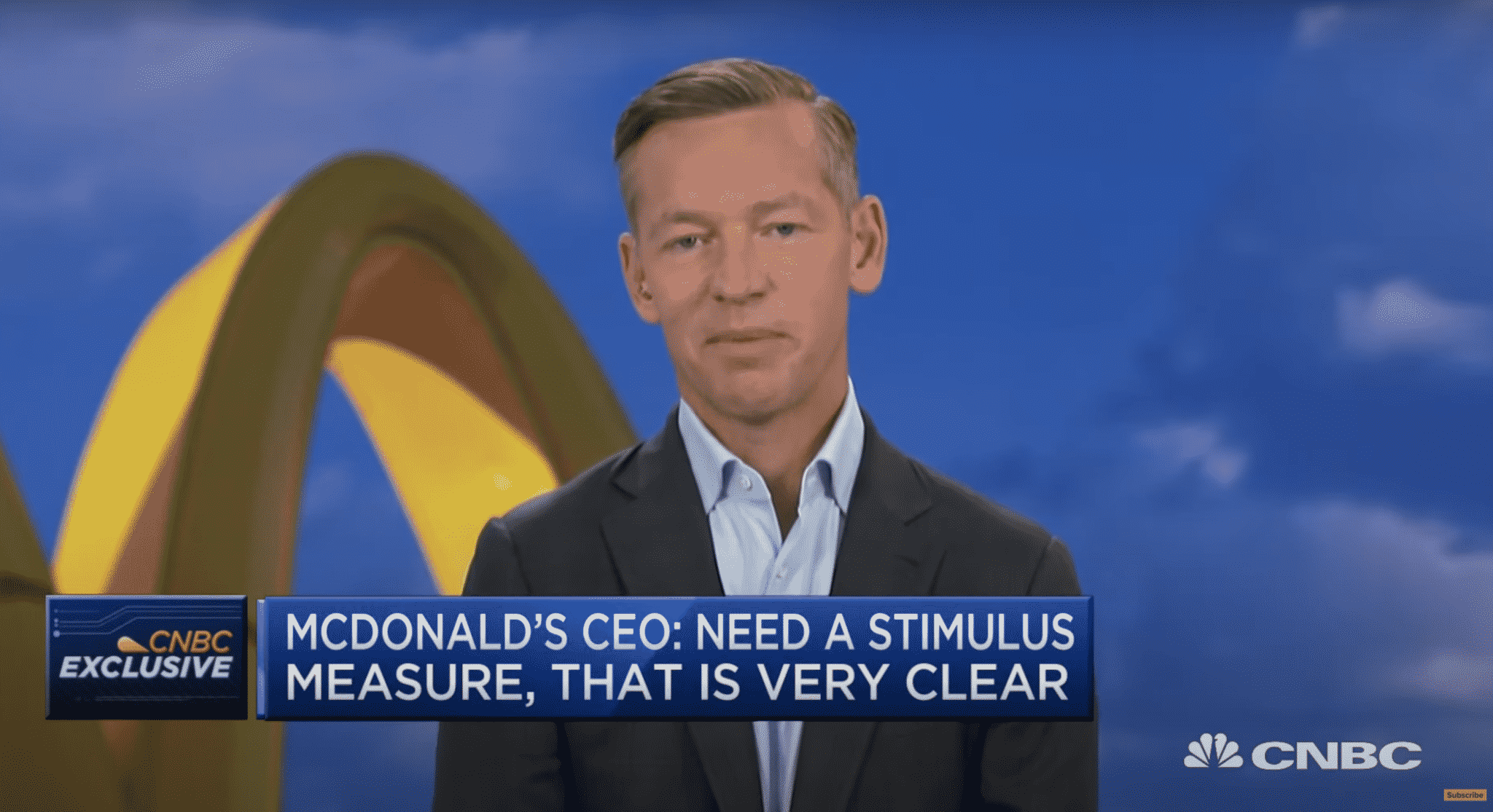 McDonald’s CEO Suggests It Is ‘Very Clear’ the US Needs Another COVID-19 Relief Package