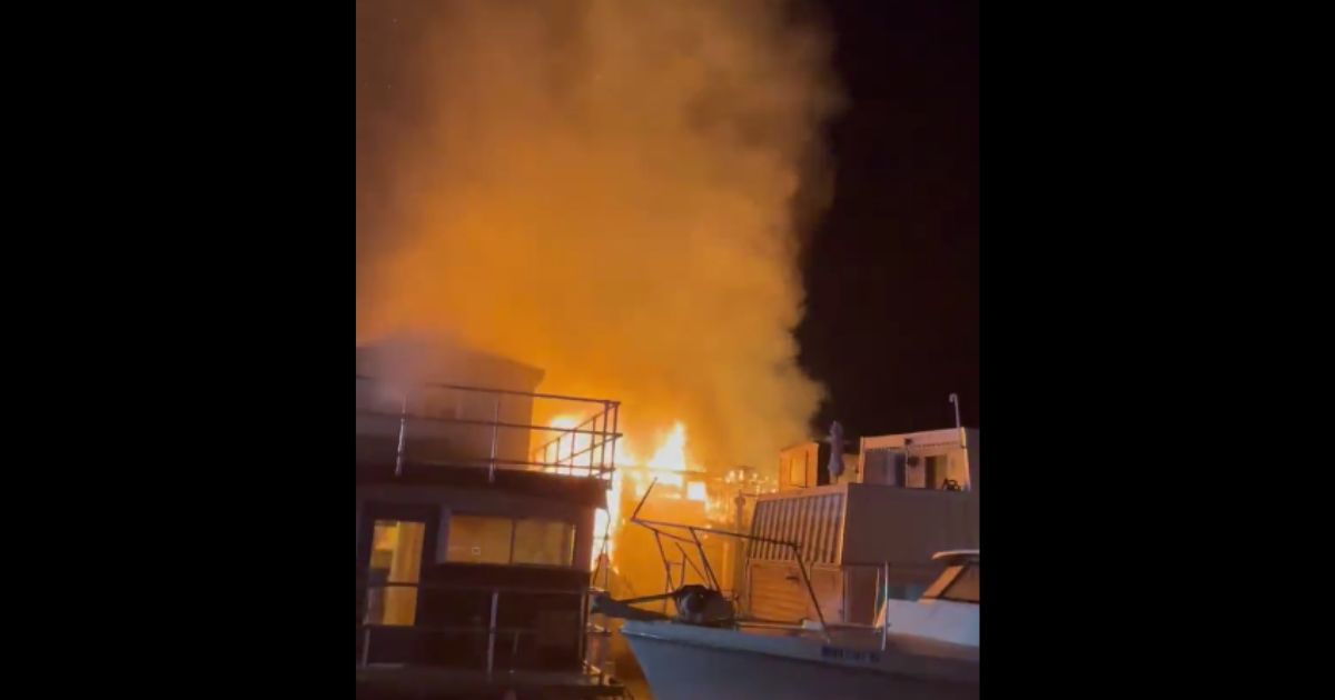Caught On Video: Massive Boat Fire Erupts in Lake Union