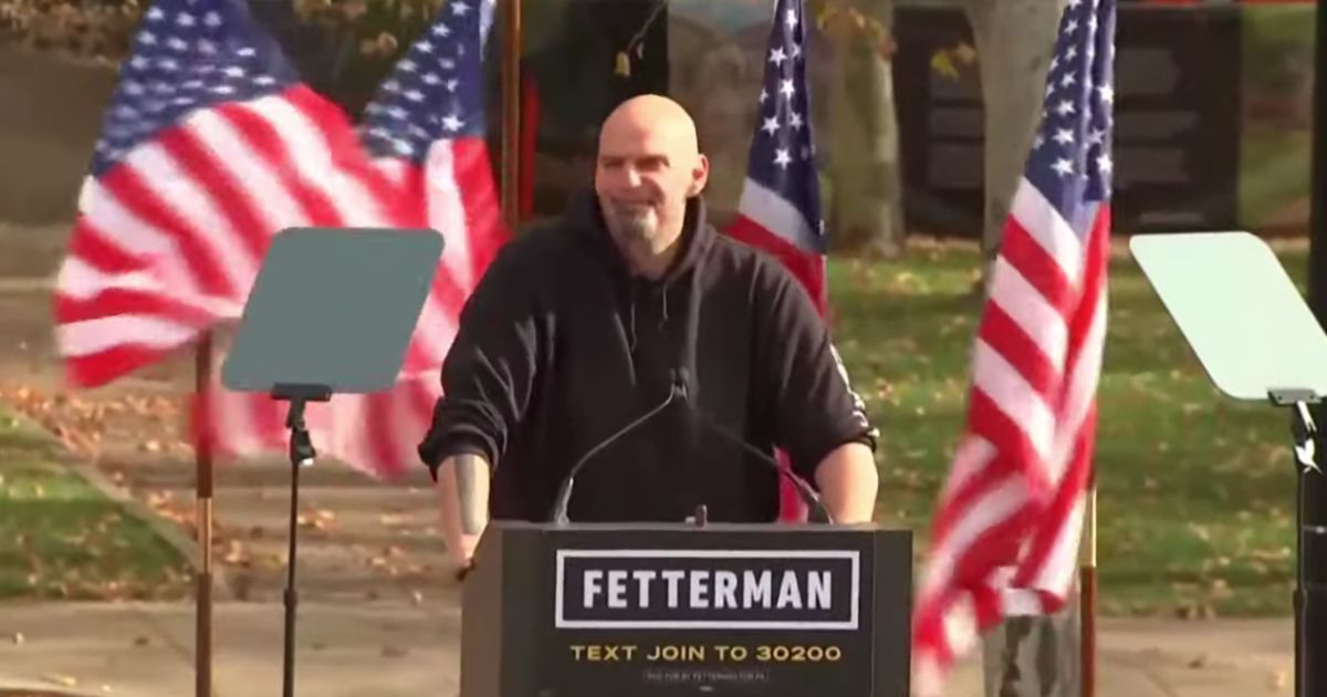 Watch: Act of God Unfolds Directly Behind Fetterman as He Slams Trump and Praises Obama