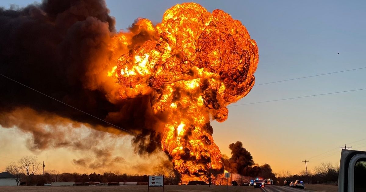 Fireball Erupts After Tractor-Trailer Collides with Train Carrying Petroleum in Texas