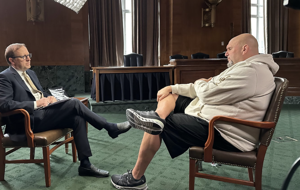 Senator John Fetterman Reacts To Recent Candidate Wins