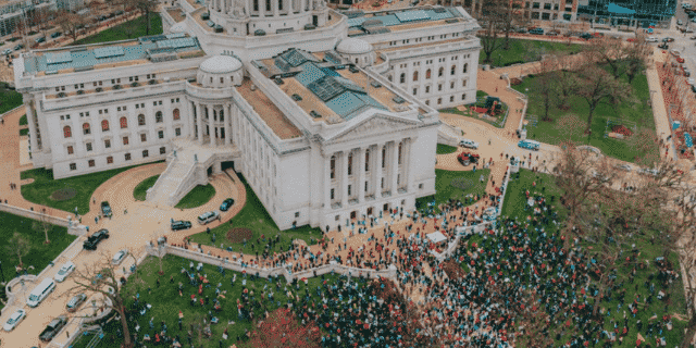 Massive Protest Breaks out in Wisconsin Against Stay-At-Home Order