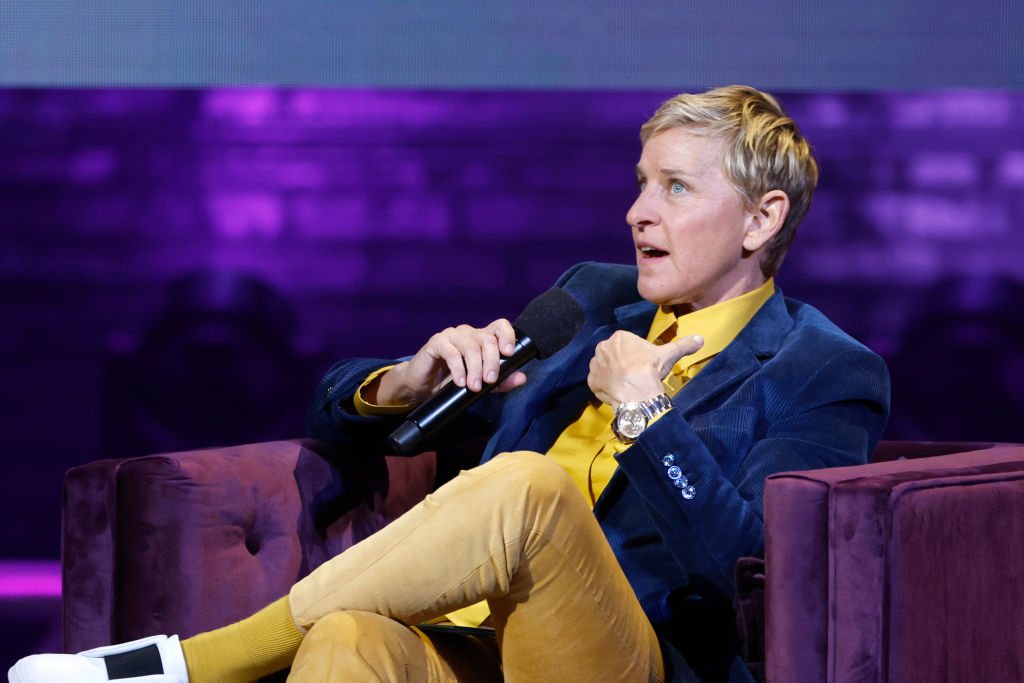 Comedian Ellen DeGeneres Points to Trump For Leaving US