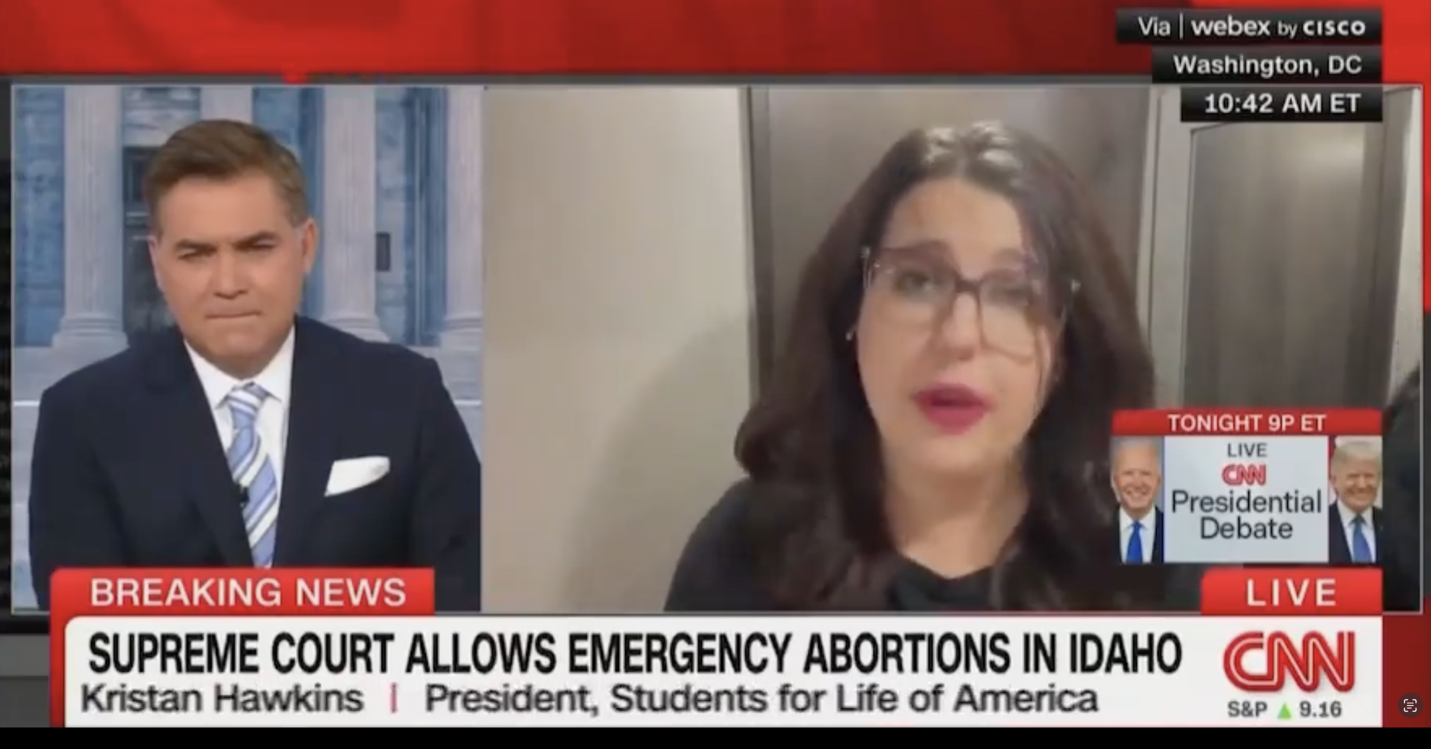 Jim Acosta Cuts Off Interview With Pro-Life Activist After 1 Minute