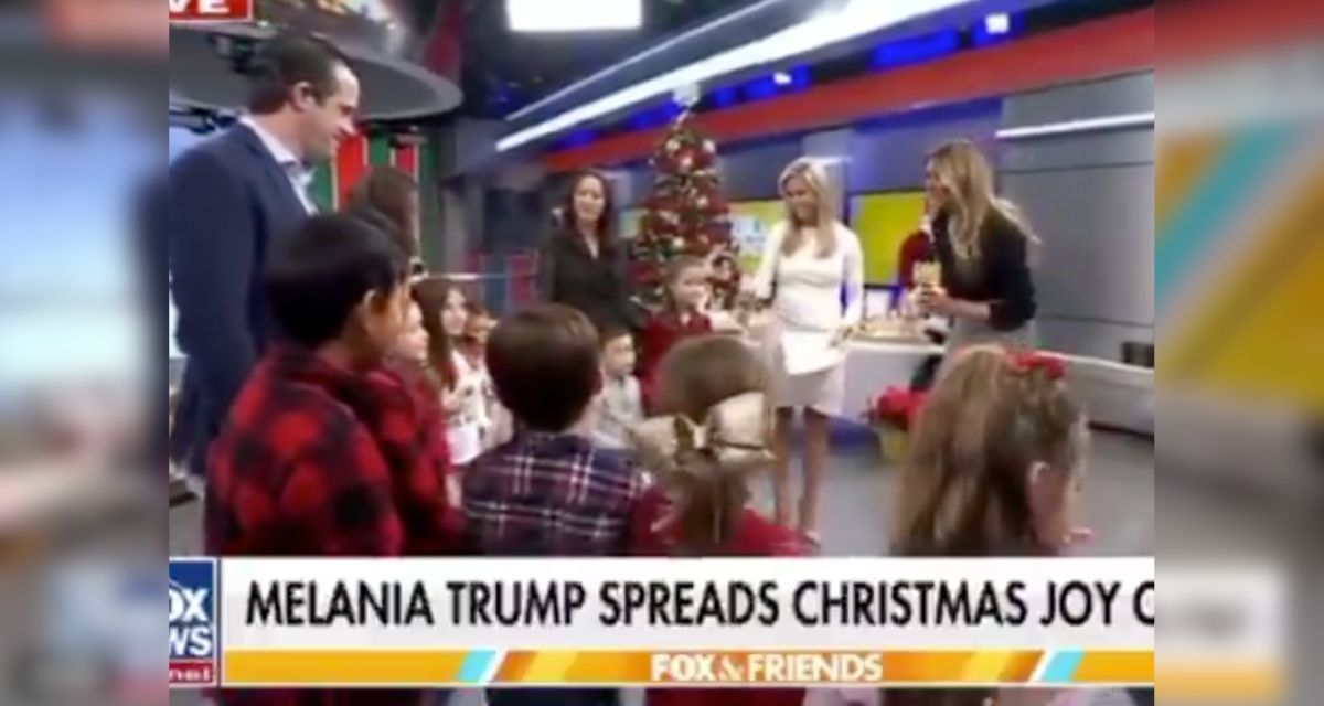 Watch: Melania Trump Surprises Military and First Responder Families on ‘Fox & Friends’