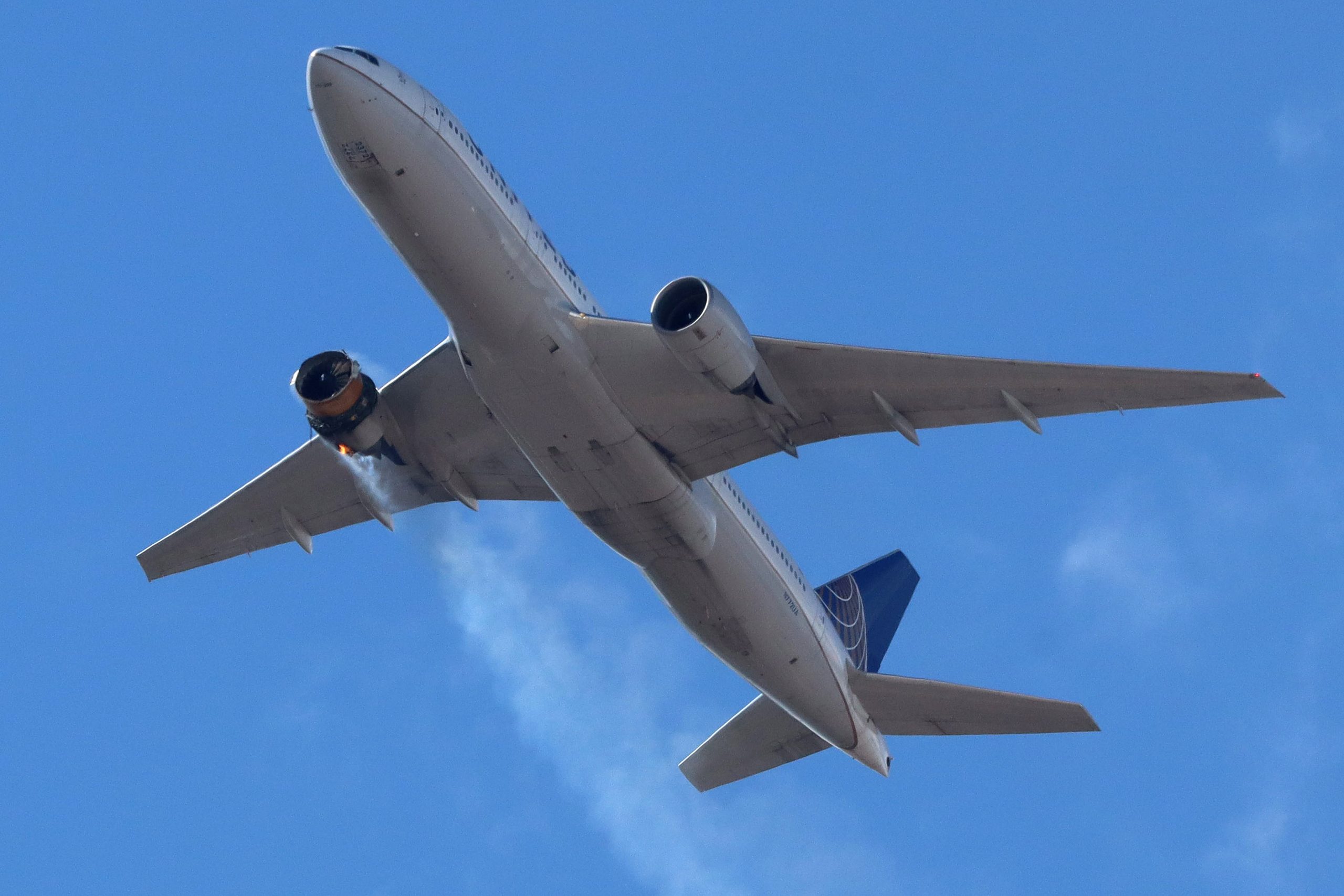United Airlines Boeing 777 Lands Safely in Denver After Engine Failure