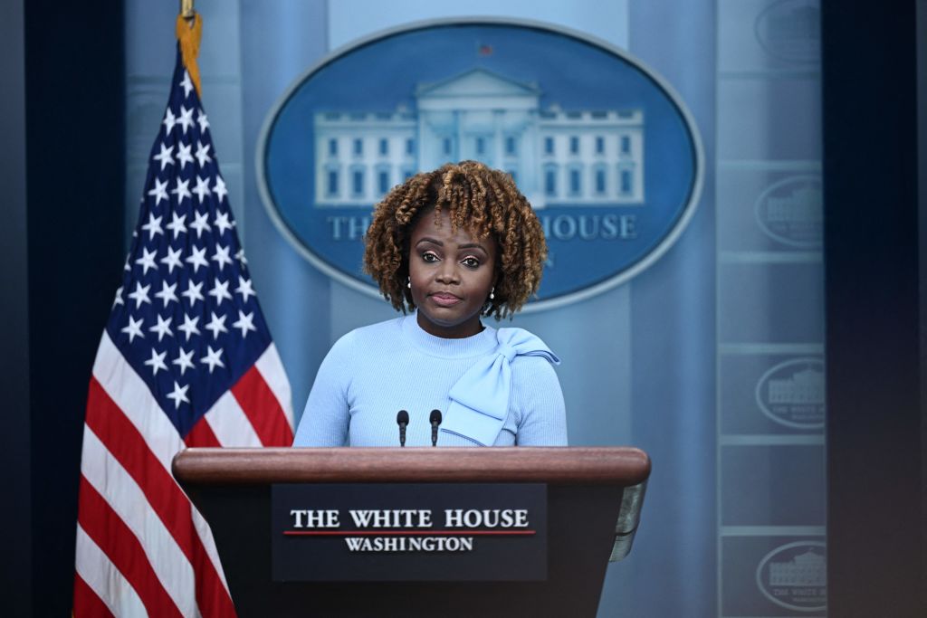 KJP Abruptly Ends Press Briefing Without Taking One Question When African Reporter Won’t Play by Her Rules