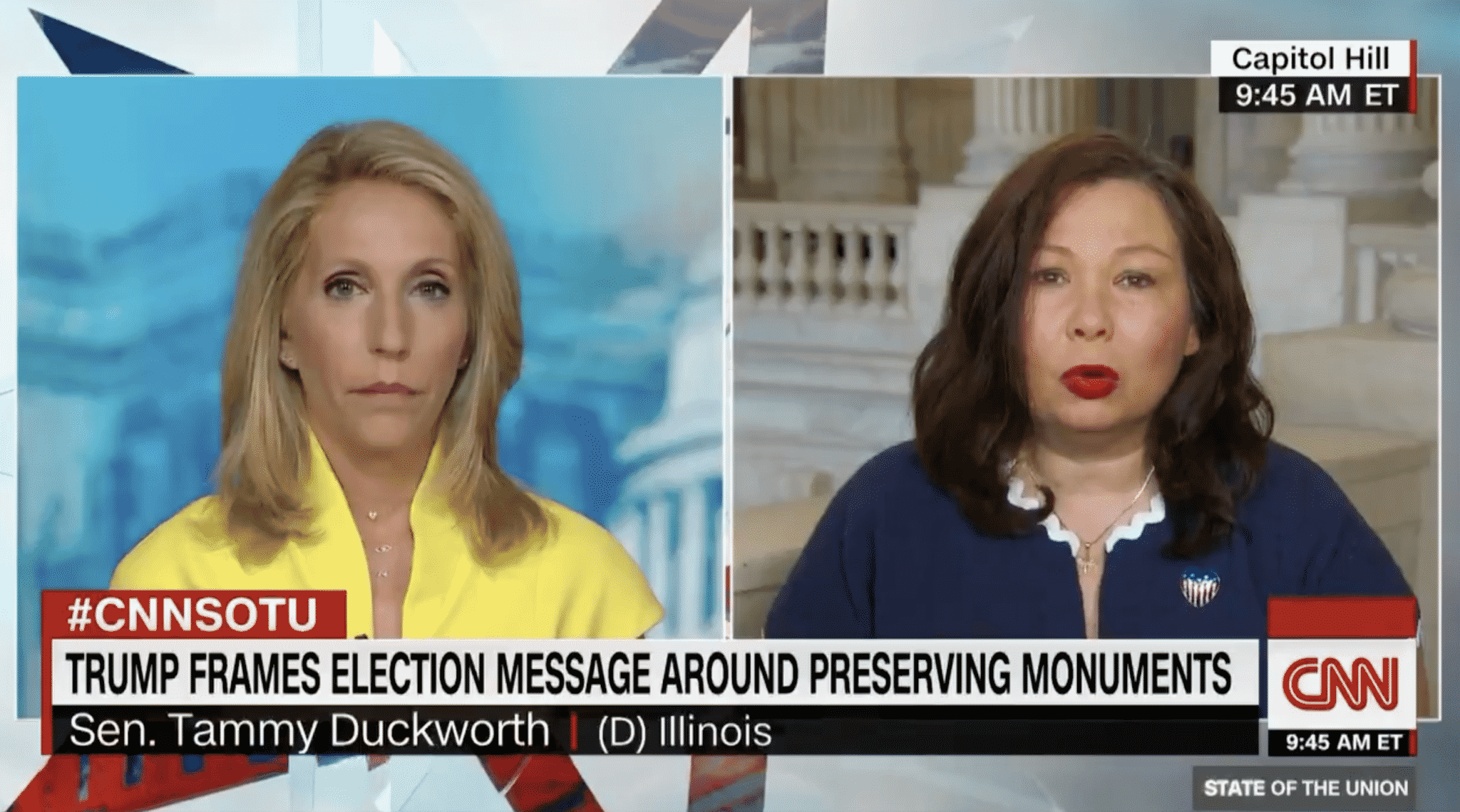 Sen. Tammy Duckworth Claims Trump Focused on ‘Dead Traitors’ During Mount Rushmore Speech