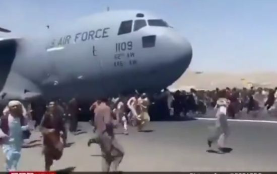 Shock Video: Desperate Afghans Cling To US Military Jet, Plunge To Their Deaths As It Takes Off
