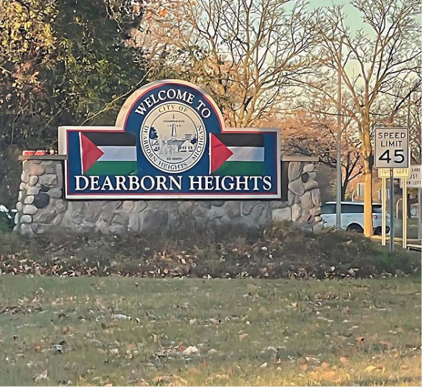 ‘Show of Solidarity’: Michigan City Displays Palestinian Flags
