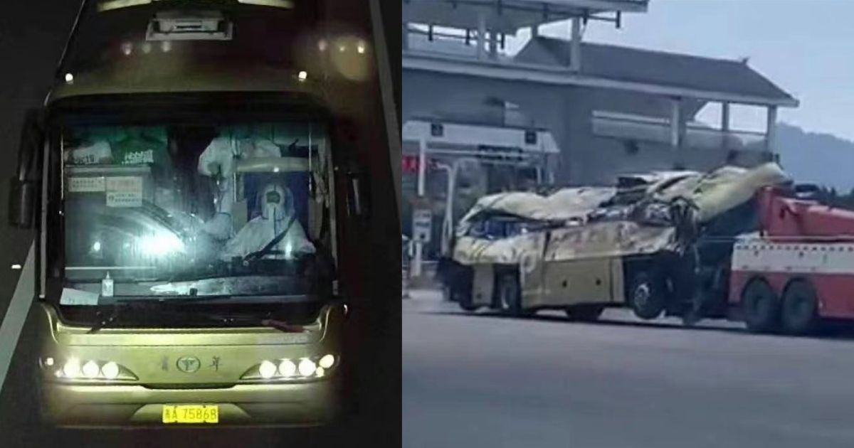 Chinese Government Quarantine Bus Overturns, Dozens of Casualties Confirmed