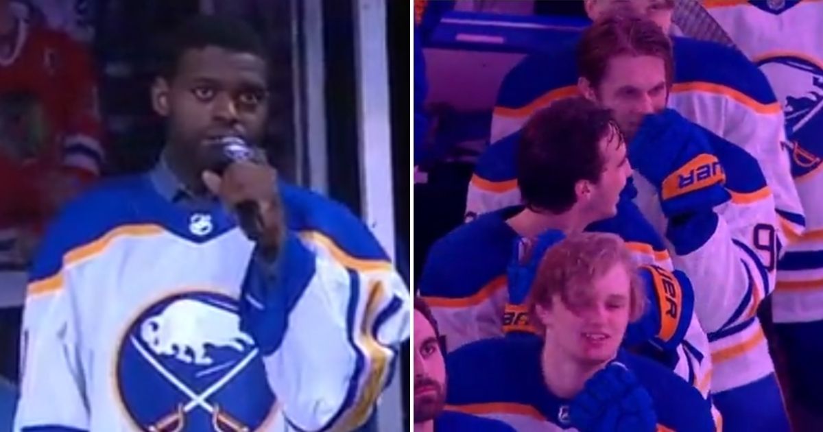 NHL Goalie Grabs the Mic and Stuns Teammates and Fans with 'Unreal' National Anthem Performance