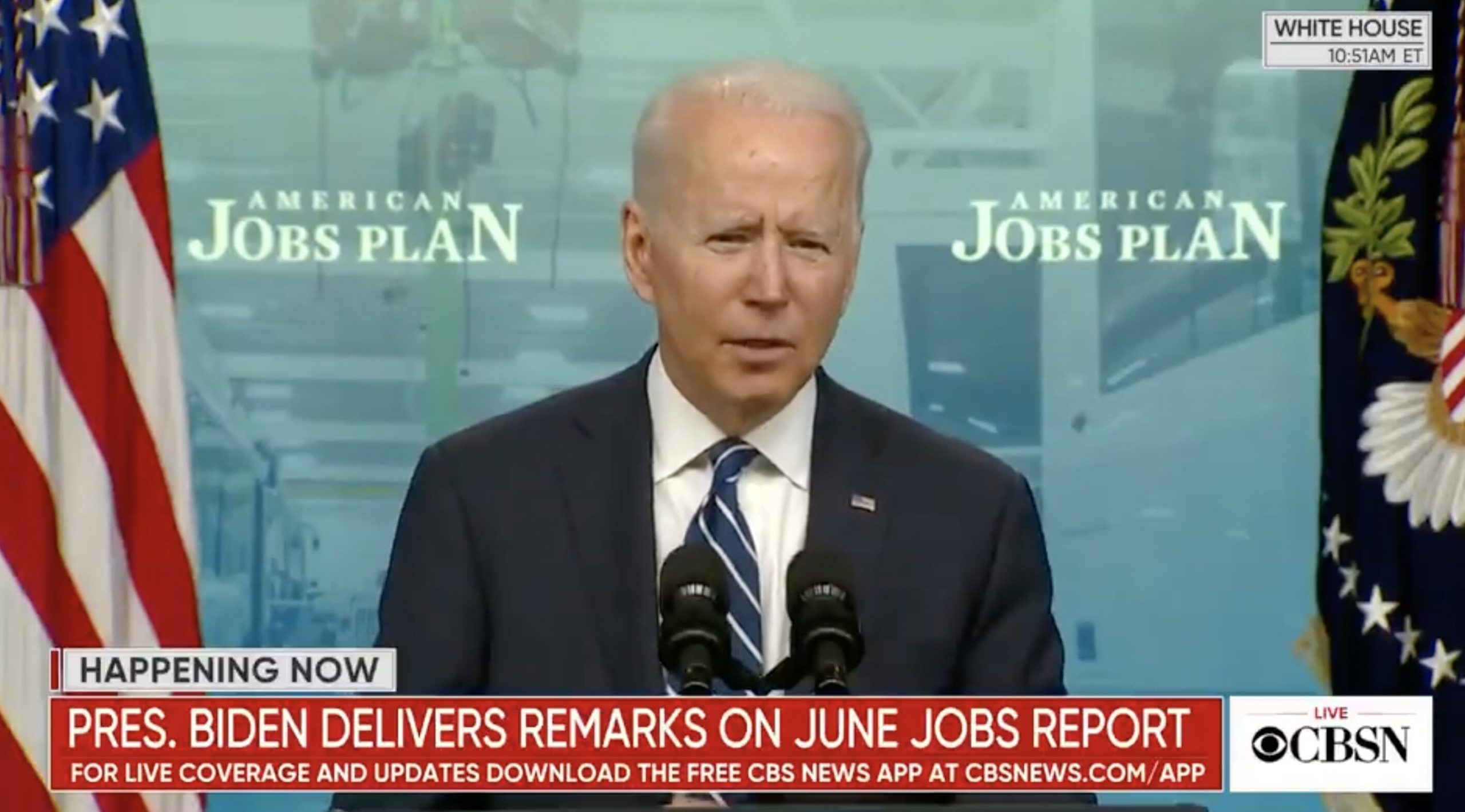 Biden: American Rescue Plan Behind ‘Historic Progress’ in Jobs Growth