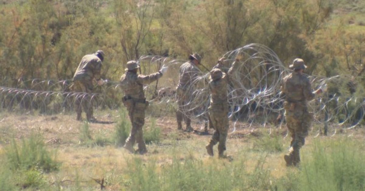 Gov. Abbott Fortifies Texas-New Mexico Border, Lone Star Troops Put Up Razor Wire Near State Line