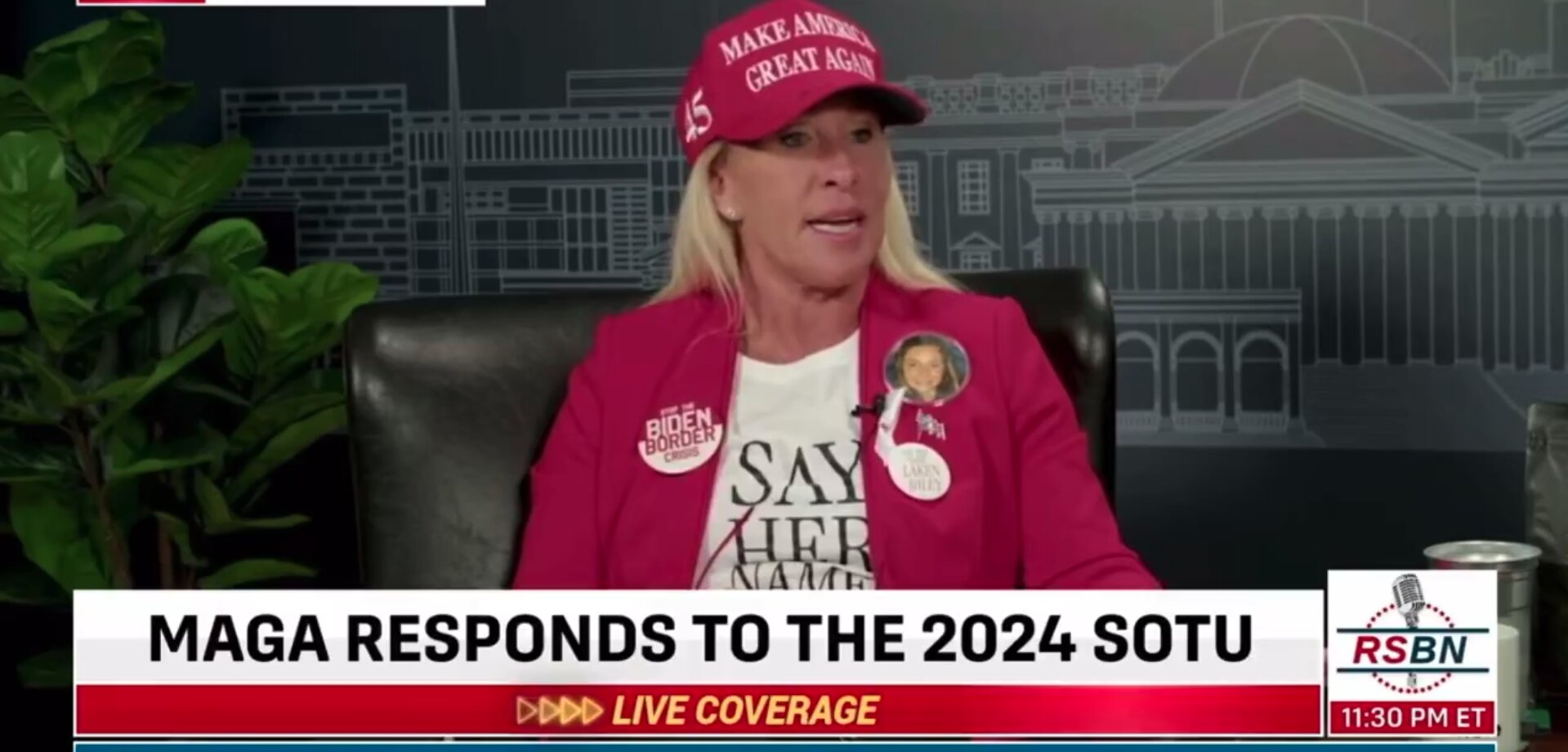 MTG Says the Sergeant at Arms Warned She Could Be Removed From SOTU for Wearing Her MAGA Hat