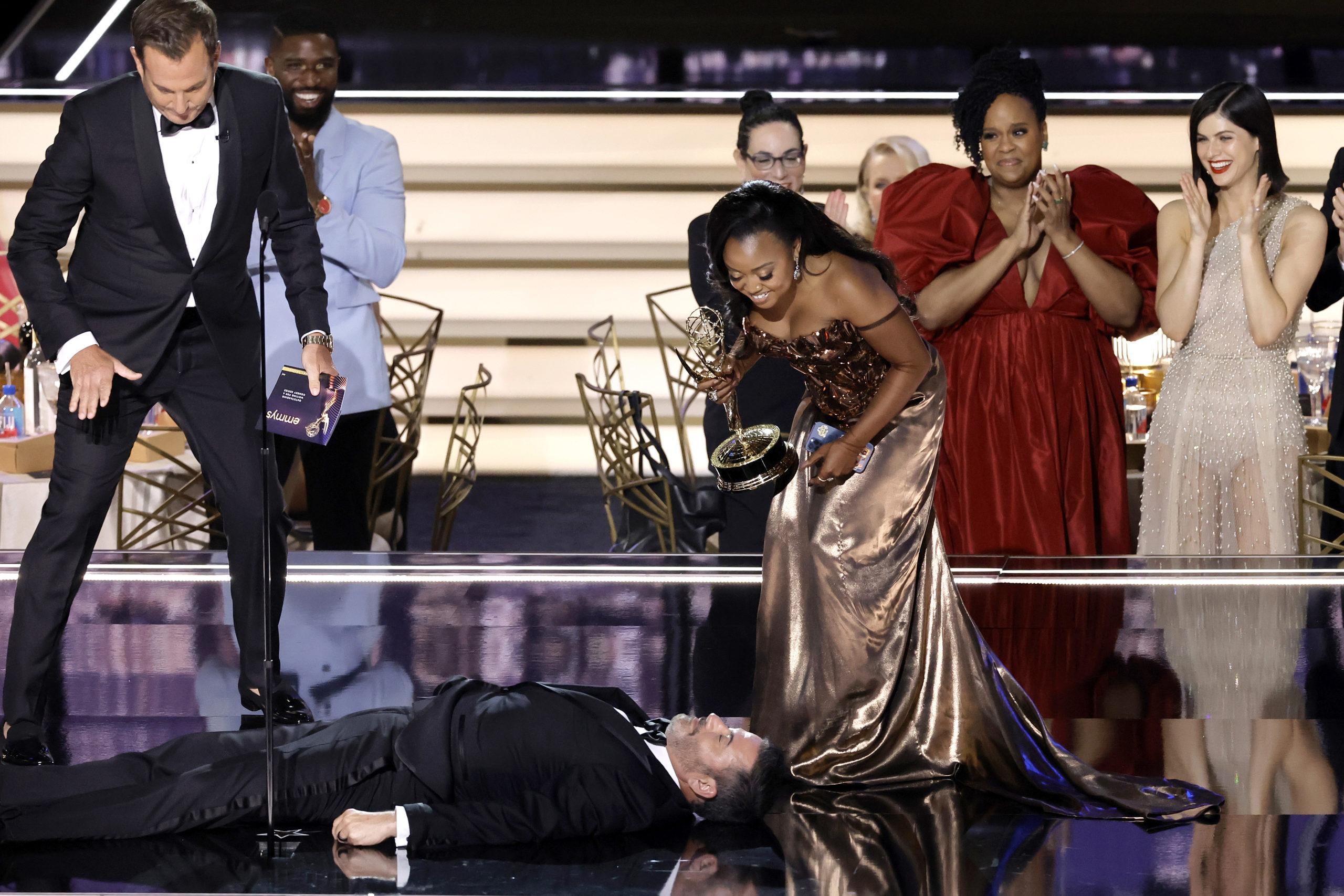 Critics Slam Jimmy Kimmel for Behavior During Emmy Awards