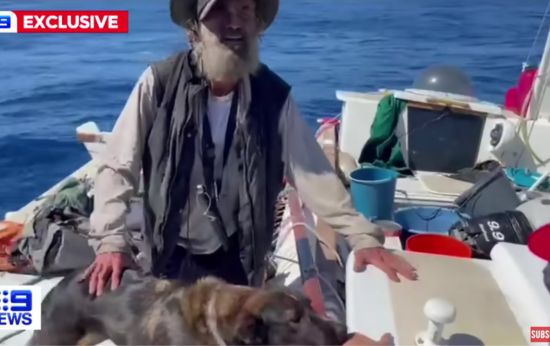 Stranded Sailor and Dog Rescued After Months Drifting at Sea