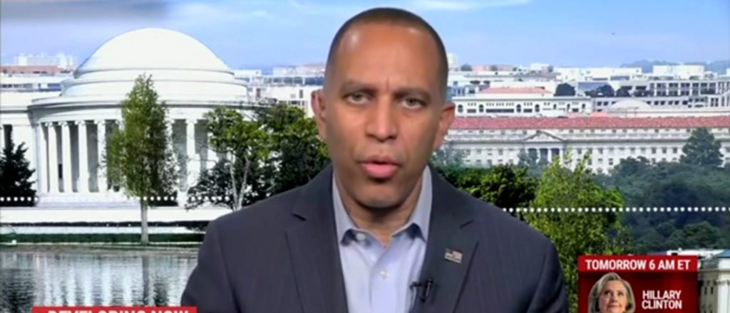 Hakeem Jeffries Squirms When Asked If He Will Withhold Paycheck During Shutdown