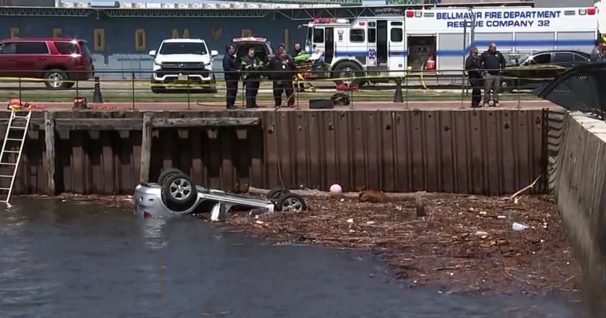 Good Samaritans Help Officers Rescue Woman after Car Flips and Plunges into Delaware River