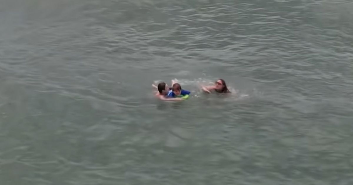 Drone Captures Incredible Moment Teen Risks Life to Save Mother and Son from Drowning in Deadly Riptide