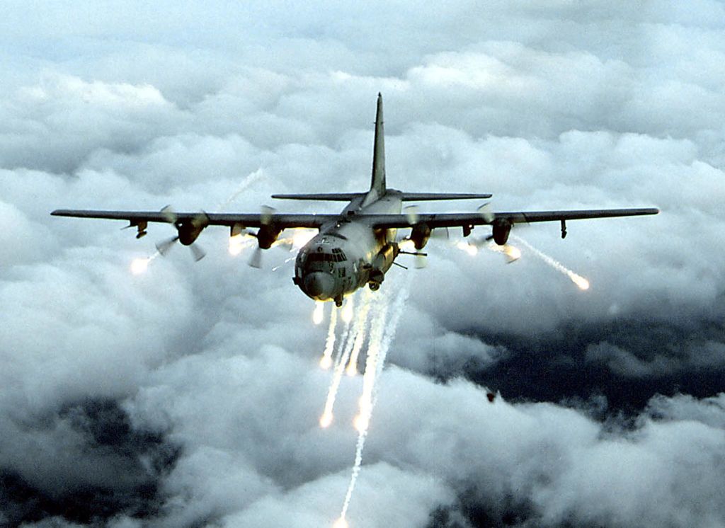 US Military Catches Iran-Backed Fighters Attacking Base, Ends Them With AC-130 Gunship