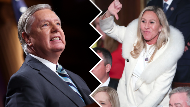 MTG Shares Altered Photo of Lindsey Graham After His Criticism of Her