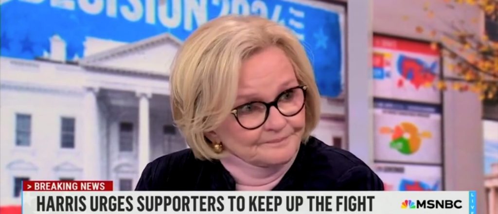 ‘I’m So Proud Of Her’: McCaskill Sheds Tears For Harris On Live TV