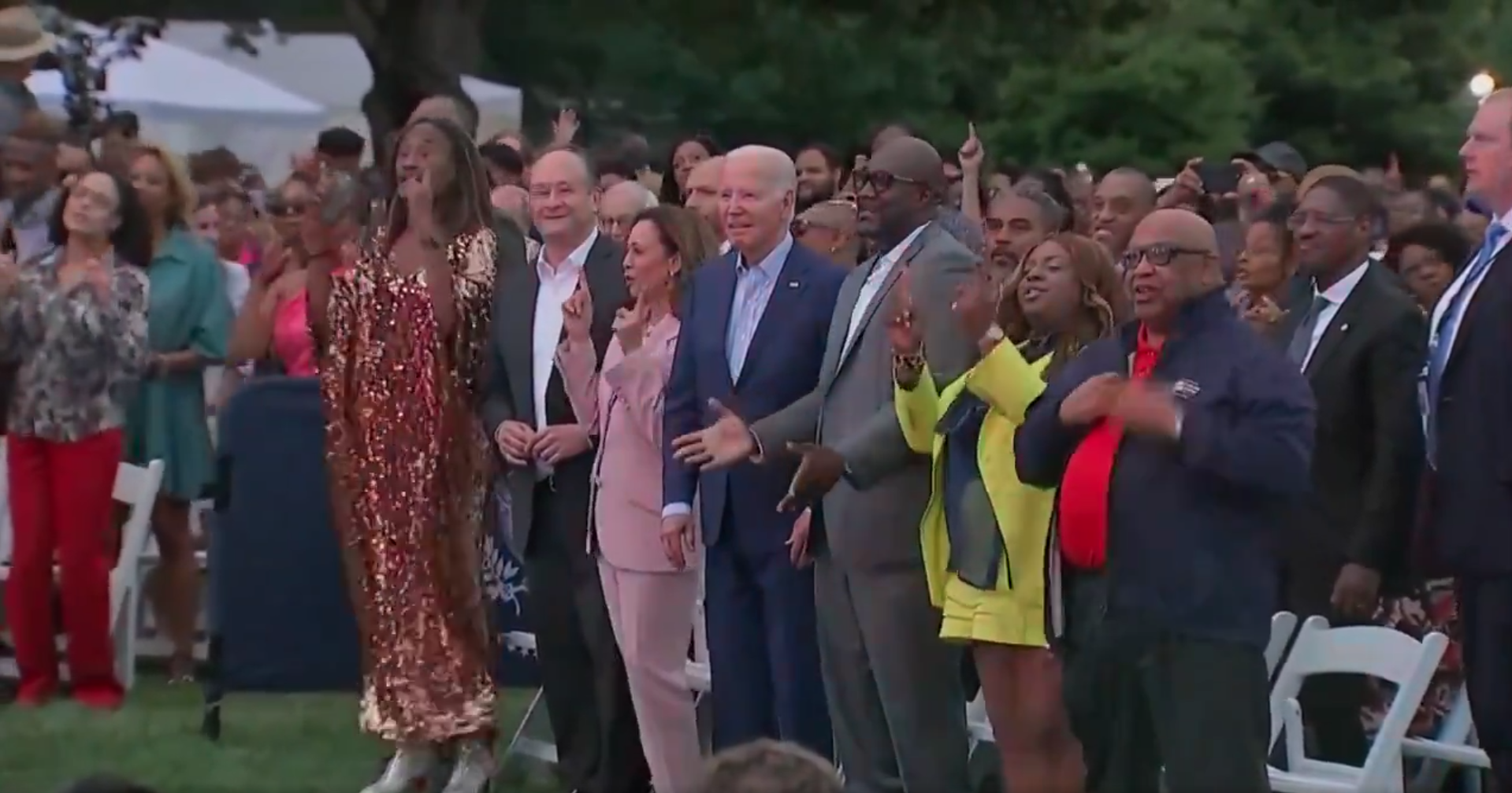 Biden Sparks Concern After Seeming to Freeze at White House Juneteenth Concert