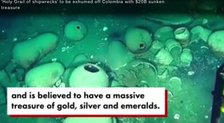 ‘Holy Grail of Shipwrecks’ With Roughly $20 Billion in Sunken Treasure to Be Exhumed off Colombia