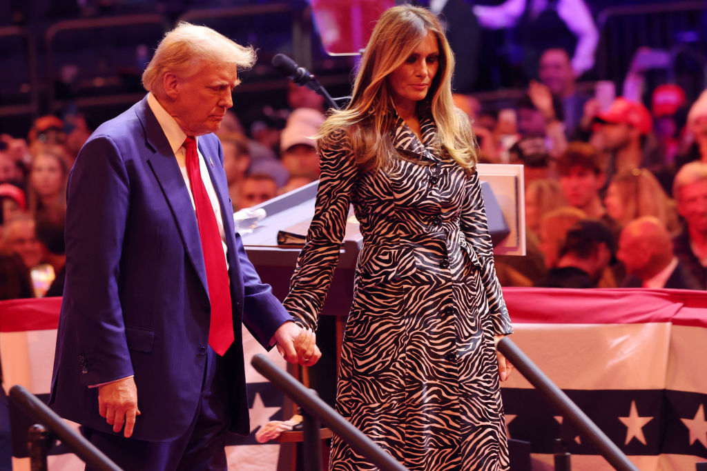 Watch: Melania Trump Makes Surprise Appearance at Trump Rally — Crowd Roars