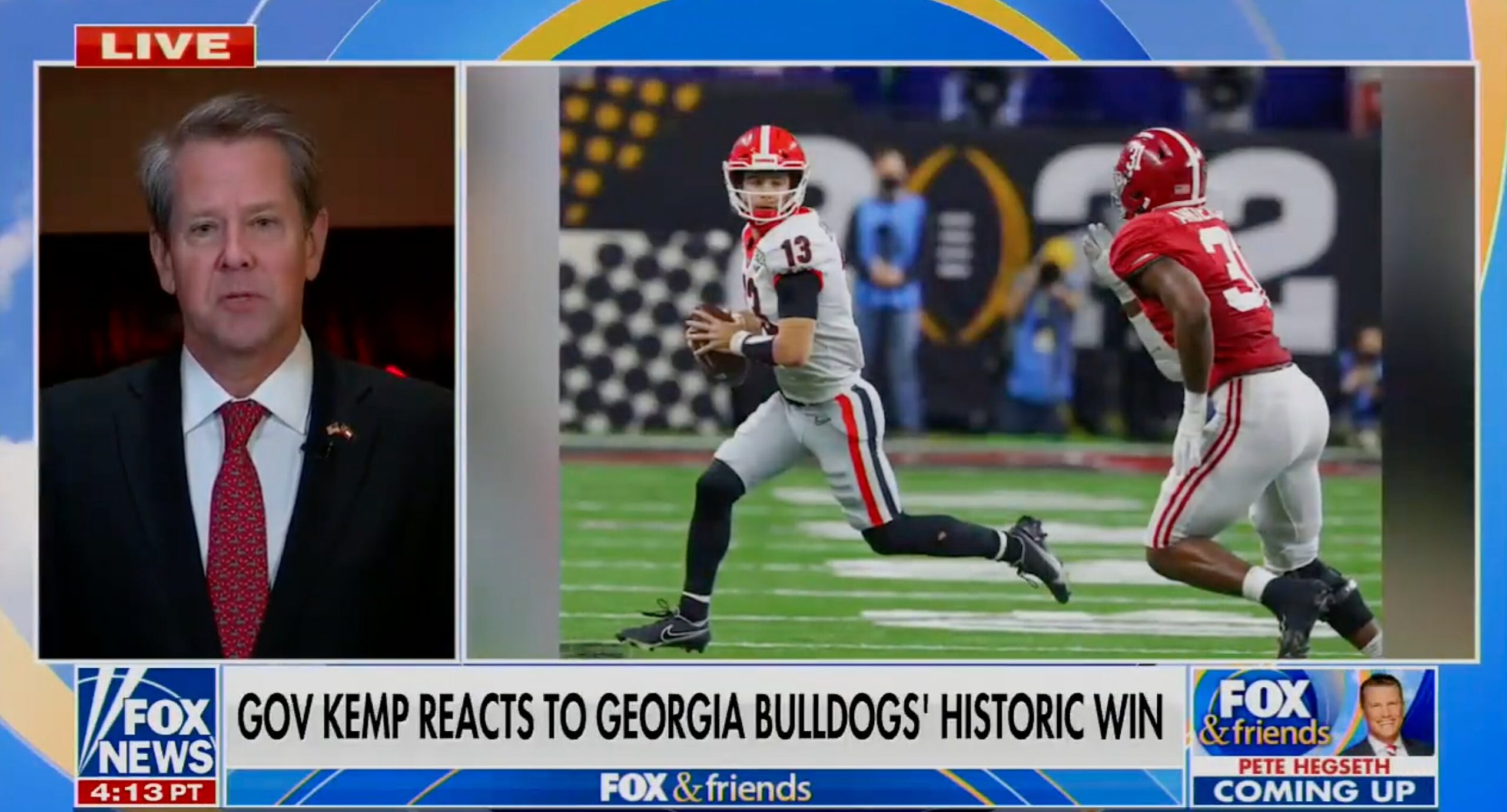 Kemp Calls Braves, Bulldogs Championships ‘Poetic Justice’ After Outcry Over Voting Law